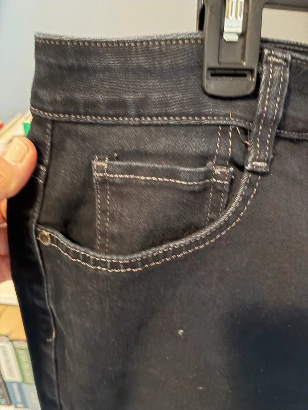 Bandolino Dark Blue Straight Legged Stretch Jeans